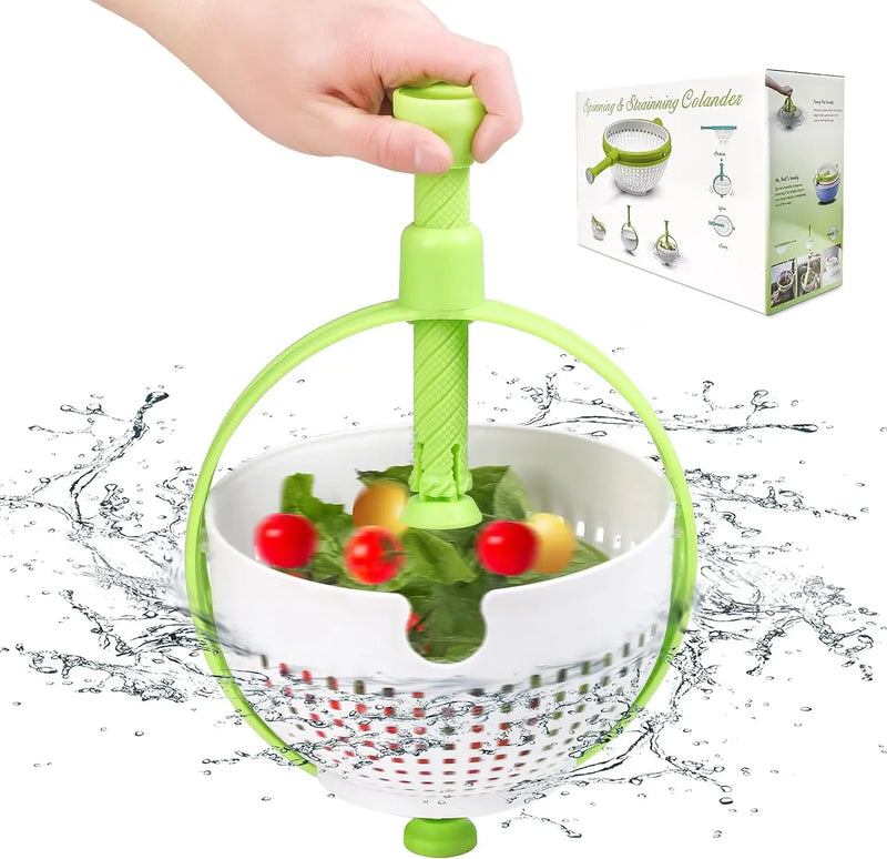 Escurridor de ensalada plegable con asa