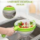 Escurridor de ensalada plegable con asa