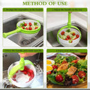 Escurridor de ensalada plegable con asa