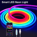 Tiras de luces LED de neón RGB – Decoración de habitación con aplicación de sincronización de música