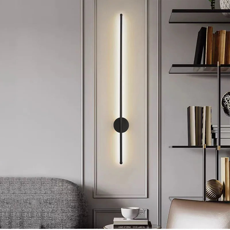 Lámpara de pared LED delgada – Aplique de luz vertical minimalista moderno