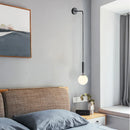 Lámpara de pared LED minimalista – Elegante lámpara de mesita de noche de cristal