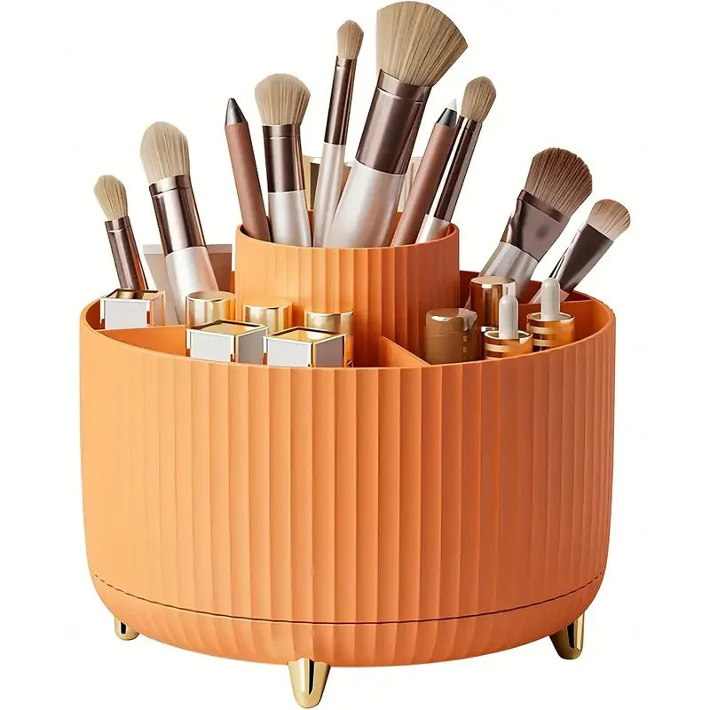 Soporte de Maquillaje Giratorio – Almacenamiento Elegante para Cosméticos