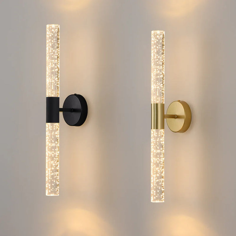 Aplique de pared LED moderno – Diseño de burbuja de cristal