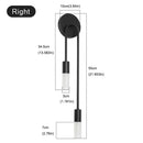 Lámpara de pared LED nórdica moderna – Aplique minimalista dorado y negro