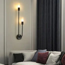 Lámpara de pared LED nórdica moderna – Aplique minimalista dorado y negro