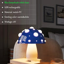 Lámpara de mesa LED con forma de seta, recargable por USB